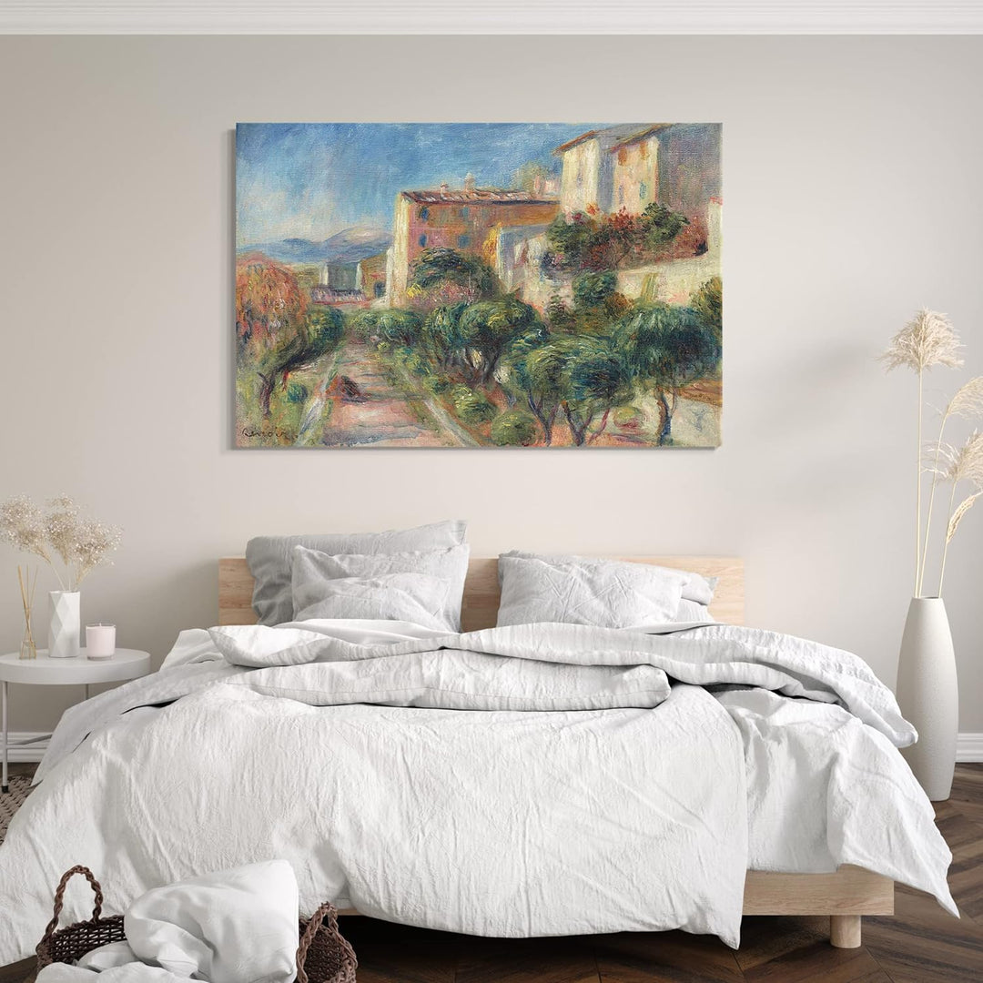 Leinwand (100x70cm): Pierre Auguste Renoir - Das Posthaus in Cagnes 100x70 cm, 100x70 cm