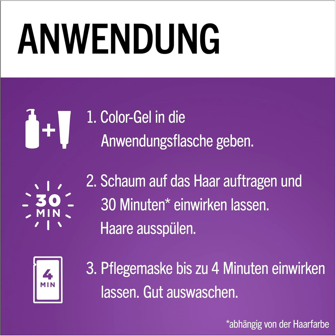 Schwarzkopf Perfect Mousse Permanente Schaumcoloration 400/4-0 Dunkelbraun (3 x 92,5 ml), Haarfarbe