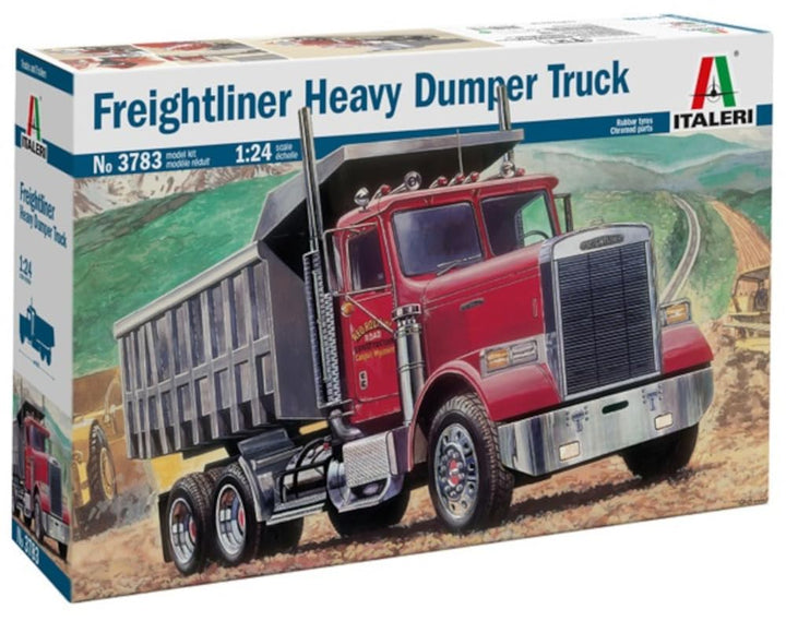 Italeri 3783 1:24 Freightliner schwerer Kipplaster - originalgetreue Nachbildung, Modellbau, Basteln