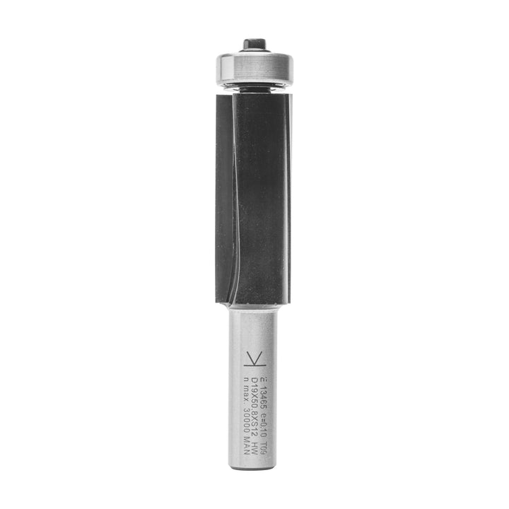 ENT 13465 Bündigfräser HW, Schaft (S) 12 mm, Durchmesser (D) 19,05 mm, NL 50,8 mm, SL 40 mm, mit Ach
