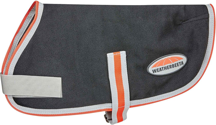 Weatherbeeta Comfitec Therapie-Tec Fleece Hundemantel Schwarz/Silber/Rot 45cm, 45cm