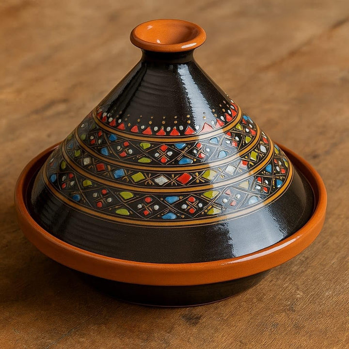 Tajine Terracotta-Topf Ethnischer Teller Marokkanisch Tunesisch XL 32 cm 0212242000