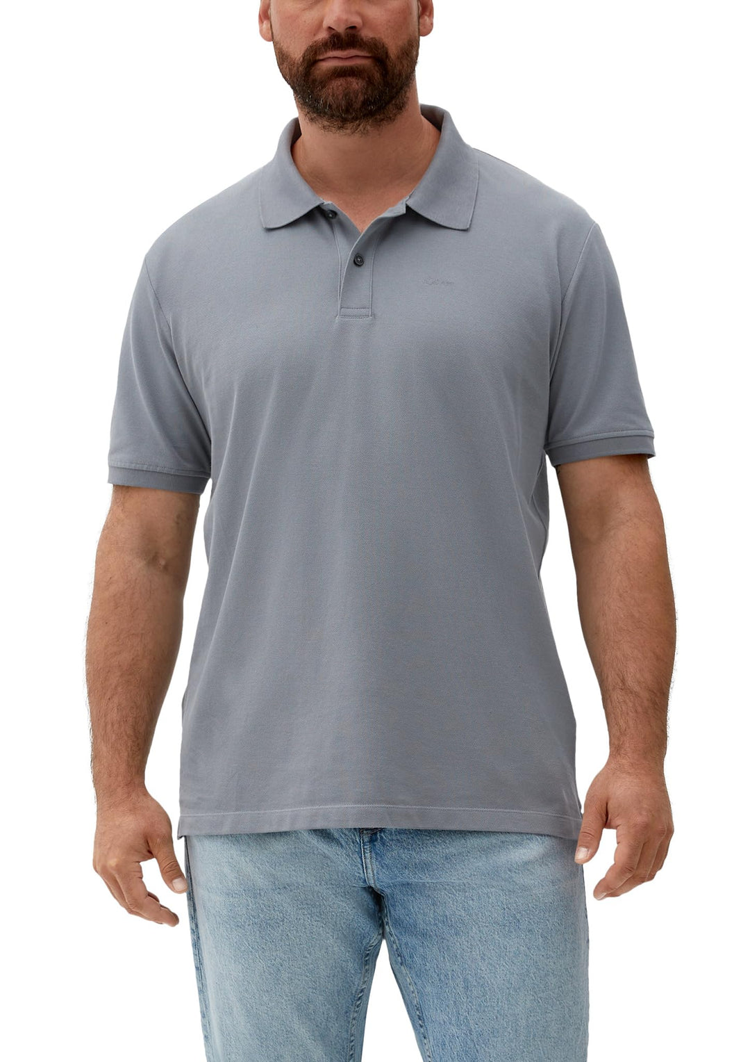 s.Oliver Herren Polohemd, Grau