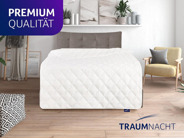 Traumnacht Bamboo Sommersteppdecke mit Bambusfasern, hypoallergenes, antibakterielle Sommerdecke 135
