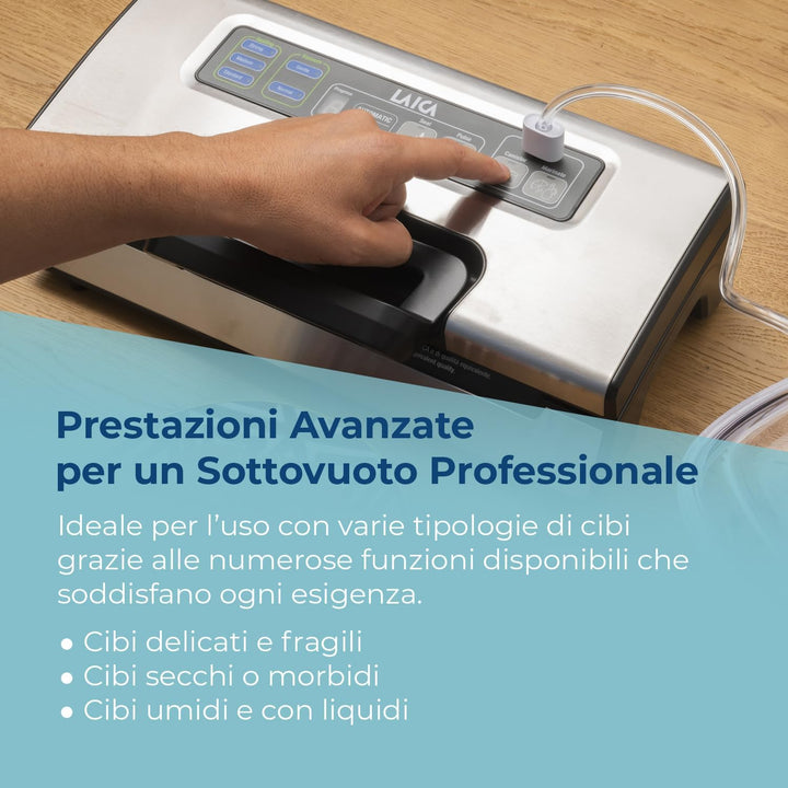 LAICA VT3220 Professionelle Vakuumiermaschine – geeignet für alle Arten von Lebensmitteln – schnelle