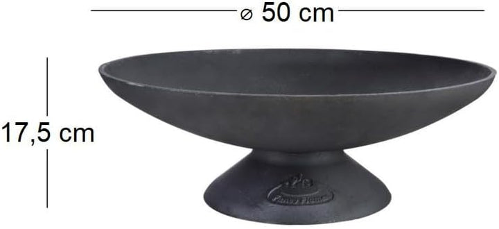 Esschert Design Gusseiserne Feuerschale niedrig S