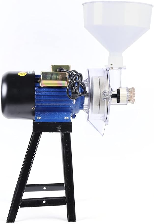 WooDerson Elektrische Nassmühle Mit Trichter 2200W 220V Malzmühle Getreidemühle Kornmühle 1400r/Min