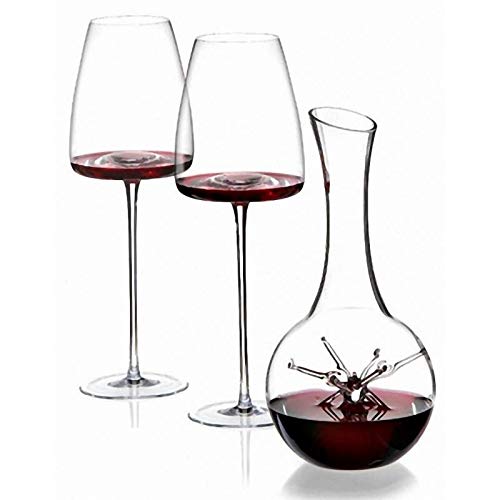 Weindekanter-Set mit 2 Gläsern "Star - Mini" Vision "Straight"