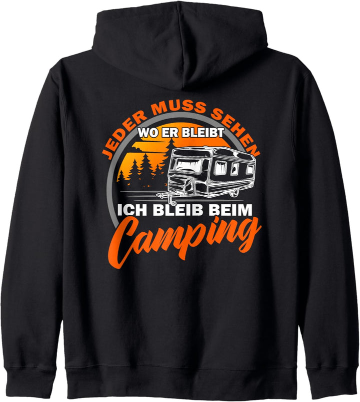 Echte Kerle Campen Wohnwagen & Campingfan Kapuzenjacke