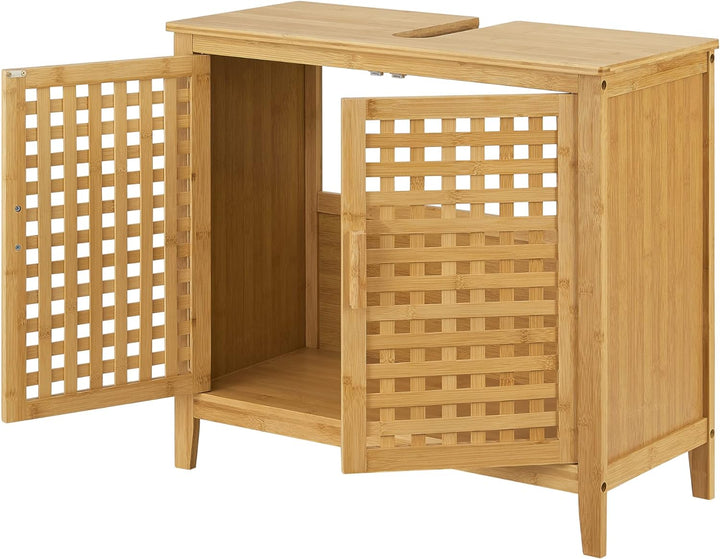 [en.casa] Waschbeckenunterschrank Ingmarsö Waschtischunterschrank Badunterschrank mit 2 Türen 60 x 6