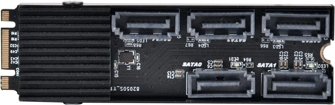 SilverStone Technology SST-ECS07-5-Port-SATA-Gen3-6Gb/s-Non-RAID-M.2-PCIe-Speichererweiterungskarte