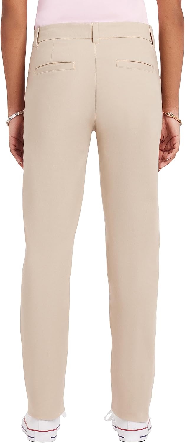 IZOD Mädchen Skinny Stetch Twill Schuluniform-Hose 3 Khaki, 3 Khaki