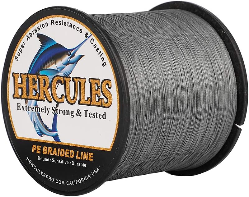 HERCULES Super Cast 100m - 2000m Yards Geflochtene Angelschnur 10lb - 300lb Test für Salzwasser Süss