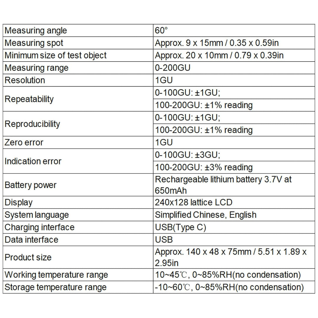 LINSHANG Digitales LCD-Glanzmessgerät 0-Grad-Testwinkel Farbglanzmessgerät Tester Automatische Quali