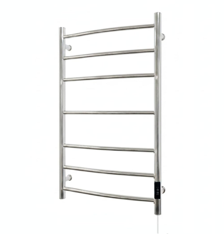 Siena Electric Handtuchheizkörper elektrisch Edelstahl 400x800 mm – Spiegelglanz, poliertes Finish,