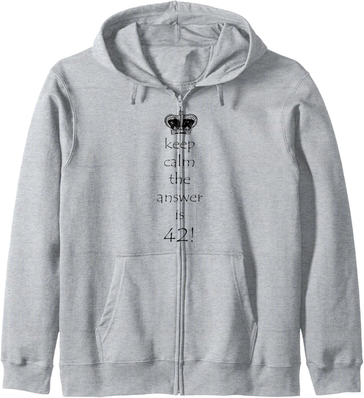 Keep calm the answer is 42! Kapuzenjacke