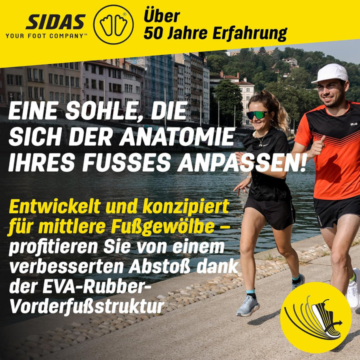 Sidas 3feet Activ' Mid Einlegesohlen/Sportschuhe, Unisex, Erwachsene, Grün, klein XX-Large/Size 12-1