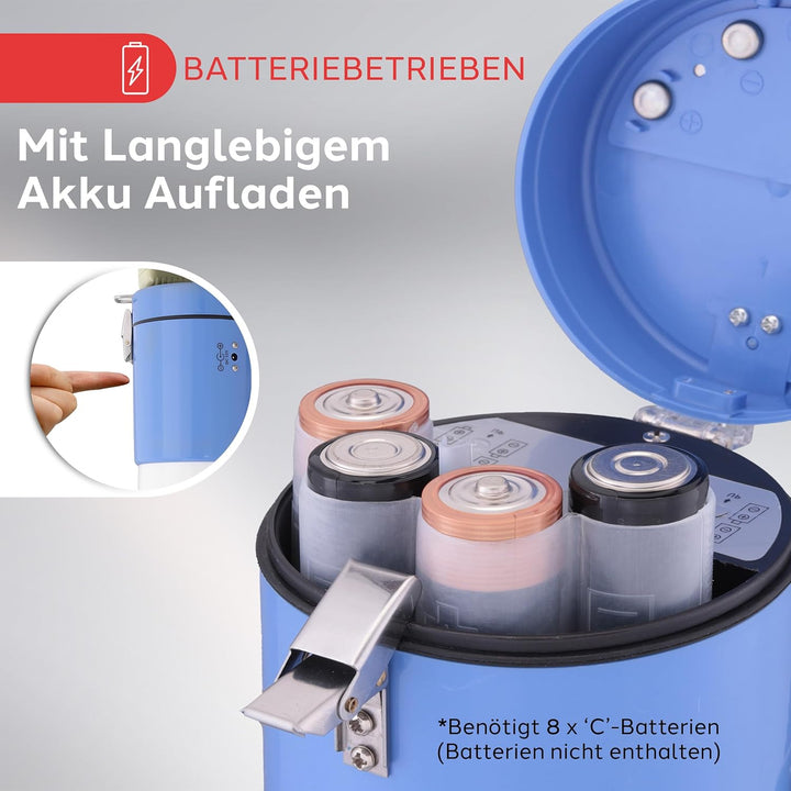 50 Watt Megafon von Pyle - Voice Holder mit integrierter Sirene und LED-Lampe - einstellbare Lautstä