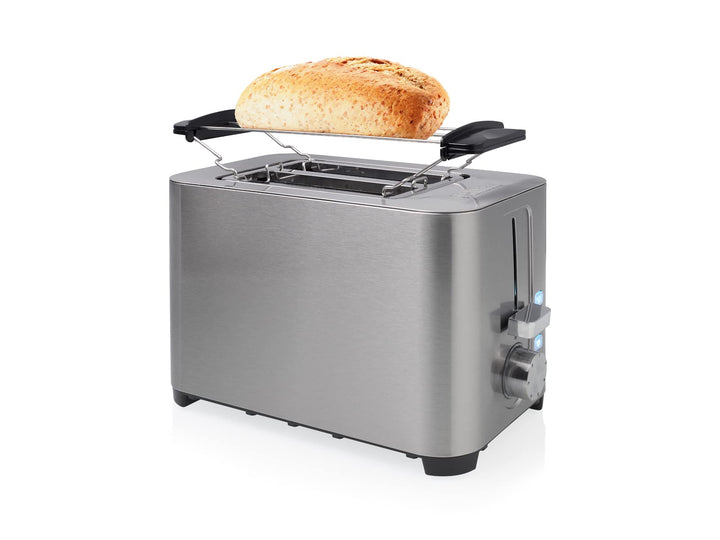 Princess 142400 Steel Toaster 2 - 7 einstellbare Stufen - 850 W 2 Toasts Kurzschlitz, 2 Toasts Kurzs