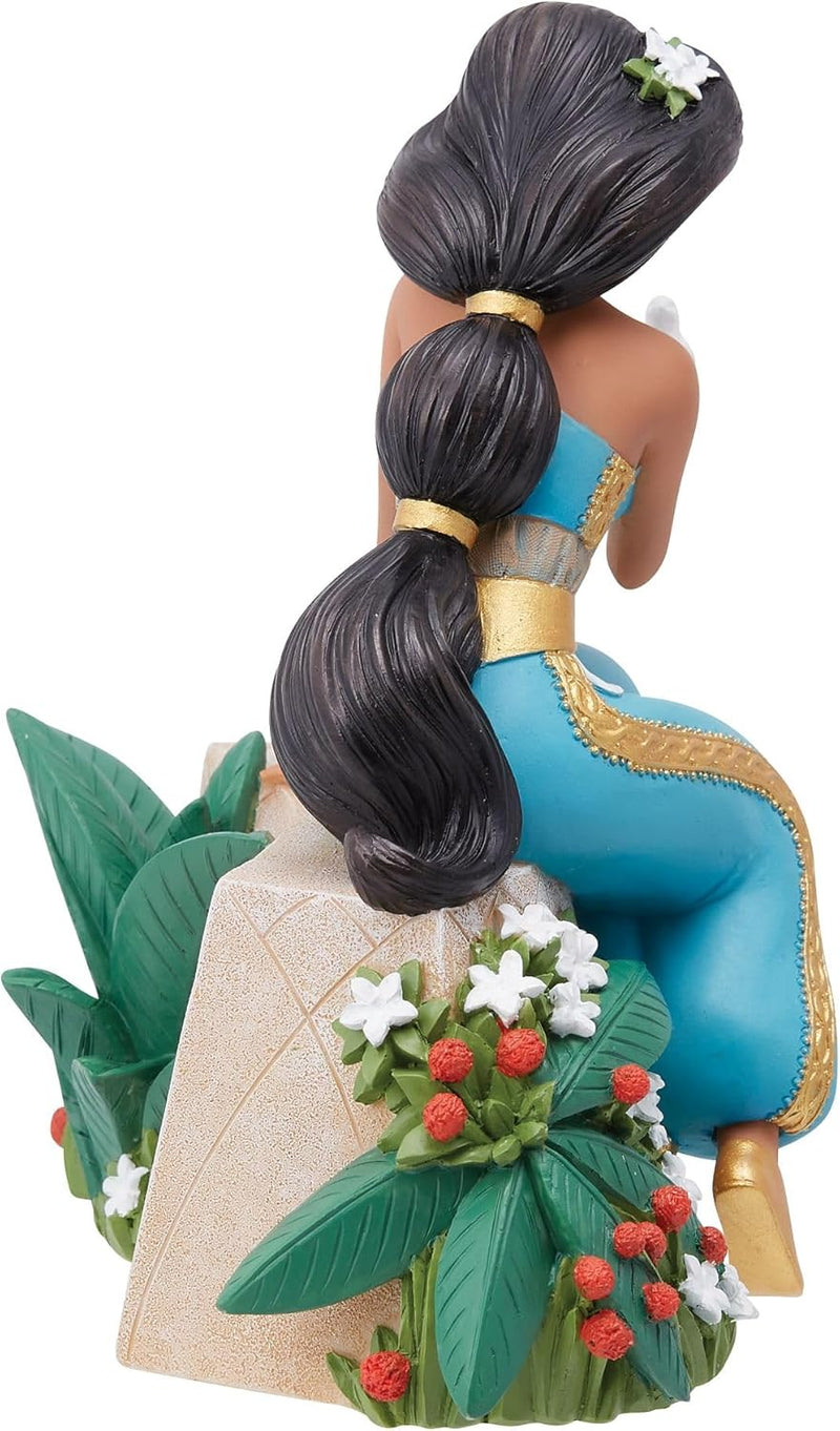 Enesco Disney Showcase Botanischer Aladdin Jasmin mit Vogelfigur, 15,2 cm, mehrfarbig