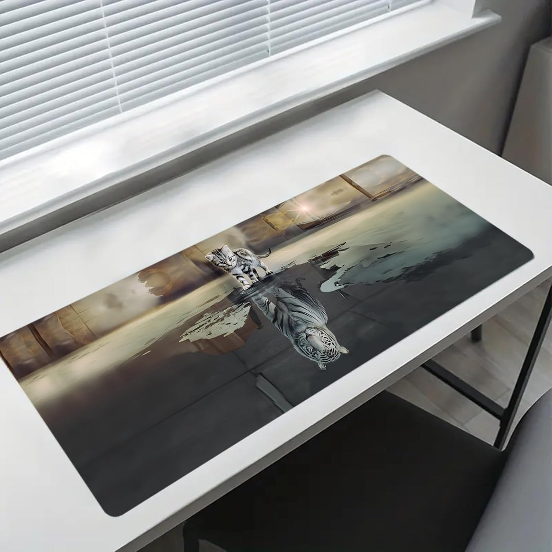 Gaming Mauspad - Mousepad 900 x 400 × 3 MM - XXL Mousepad gross mit Motiv Rutschfestem Gummiboden, v