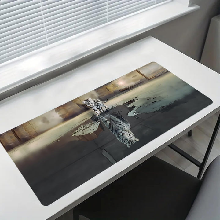 Gaming Mauspad - Mousepad 900 x 400 × 3 MM - XXL Mousepad gross mit Motiv Rutschfestem Gummiboden, v