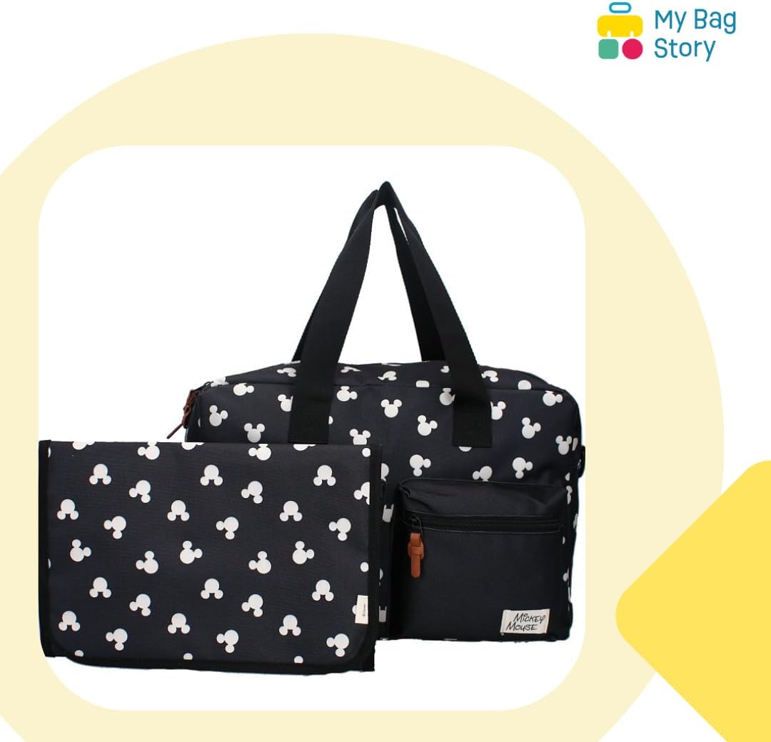 mybagstory - Wickeltasche mit grosser Kapazität mit Wickelunterlage Micky Maus - Grösse 40 cm - vers