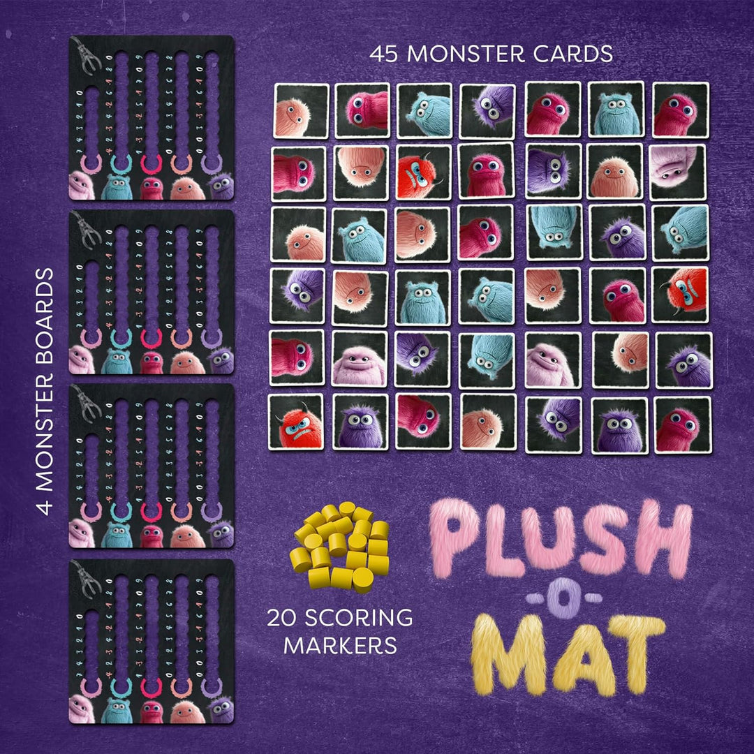 HABA Plush-o-mat – Monster-Kartenspiel in Cooler Kuschel-Optik – Lustiges Familienspiel rund um den