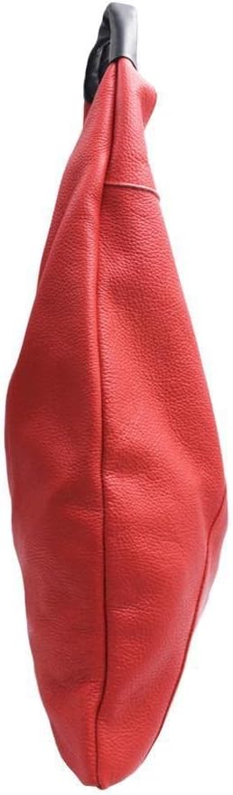 FrasiBags Schultertasche aus echtem Leder, hergestellt in Italien Blau, Blau