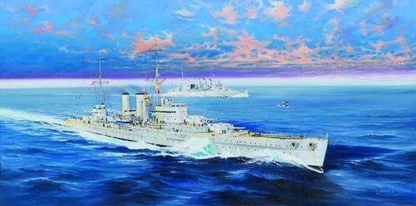 Trumpeter 005350 HMS Exeter Modellbausatz, verschieden