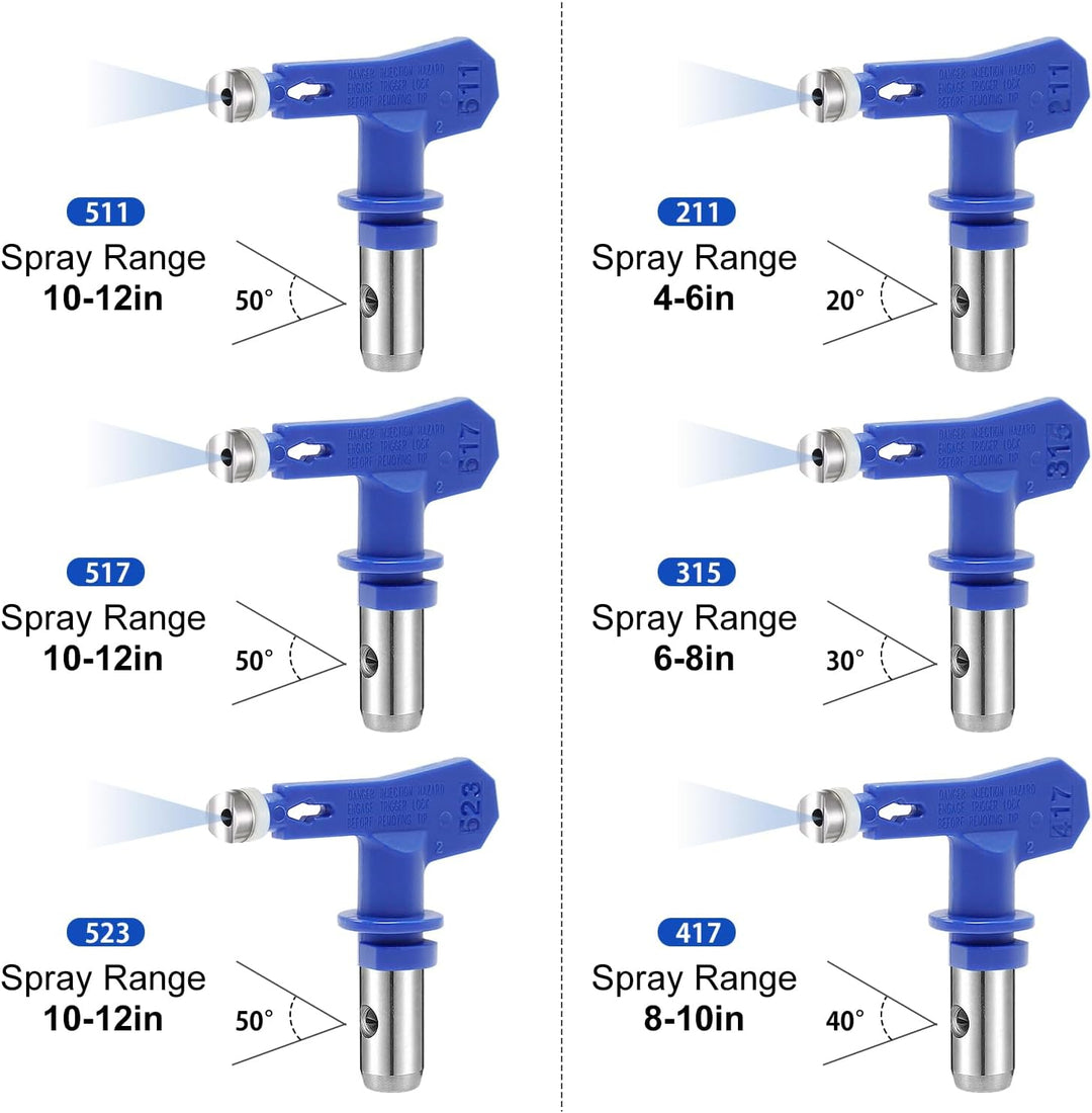 Reversible Spray Tips Airless Paint Sprayer Nozzle Tips Airless Paint Spray Guns Airless Tips Guard