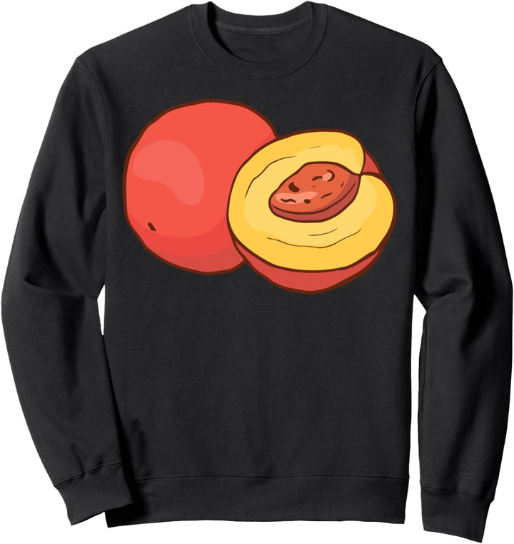Pfirsich Obst Vegetarier Veganer Sweatshirt