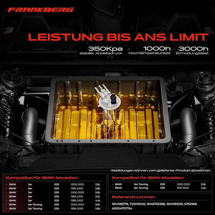 Kraftstoffpumpe Benzinpumpe für 5er E39 525i 528i 530i 540i 1995-2004 16141183216