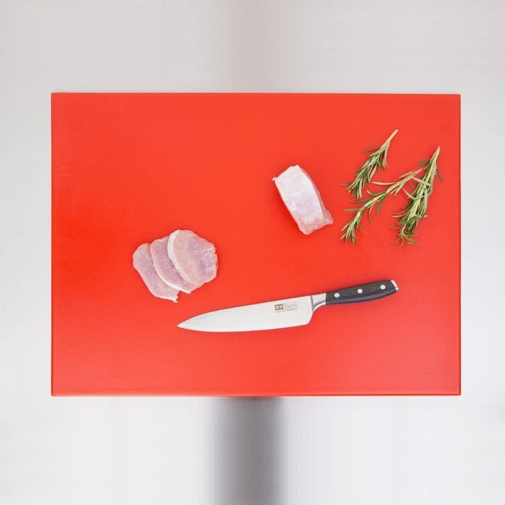 Hygiplas High Density Schneidebrett - gross, rote Farbcodierung - Vorbereitung von rohen Fleischprod
