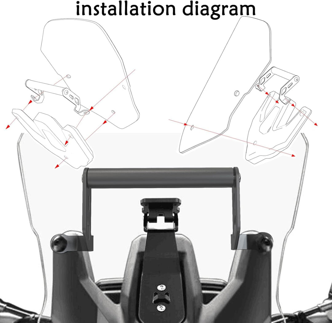 Navi Halterung für Motorrad Multistrada 1200/1260/950/V2 Frontlenker/Mittelhalter