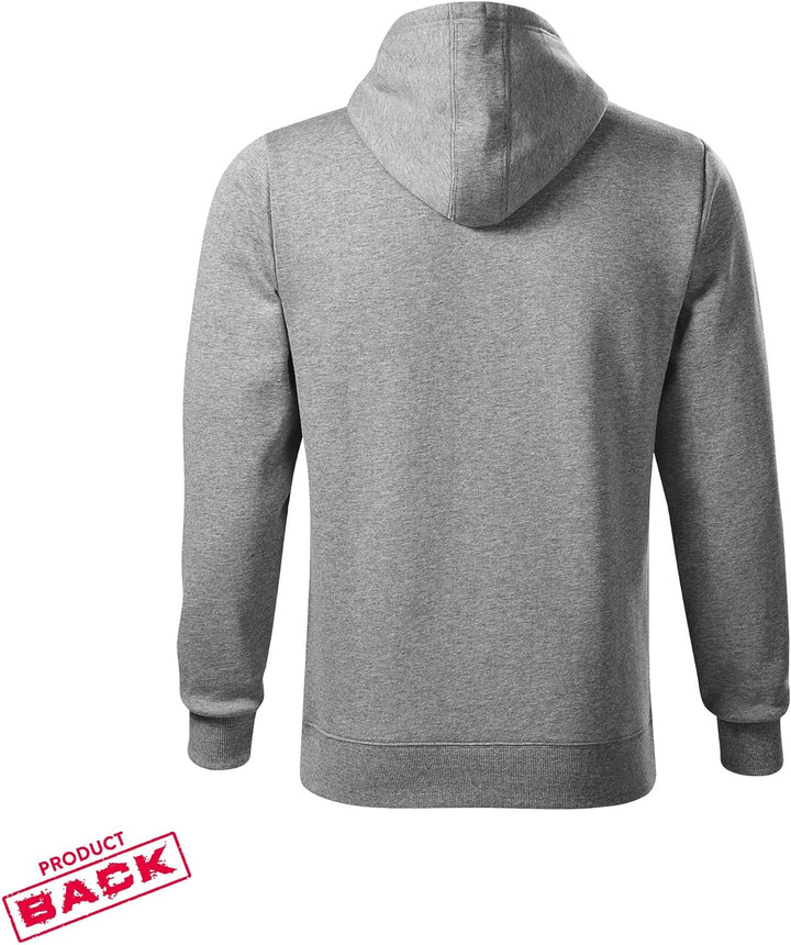 OwnDesigner Jabadabadu Hoodie Damen mit Aufdruck Zip Pullover Female (Cape 447 XL Grau)