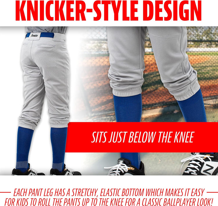 Franklin Baseball-Hose für Sport/Jugendliche, Klassische Passform XS Grau, XS Grau