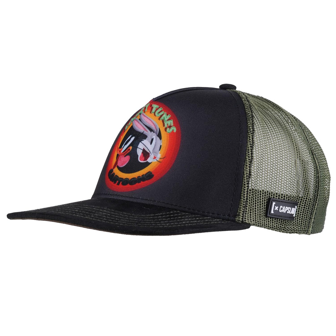 Capslab Trucker Cap mit Patch – Chupa Chups Logo – Offiziell lizenzierte Retro Cap – Snapback verste