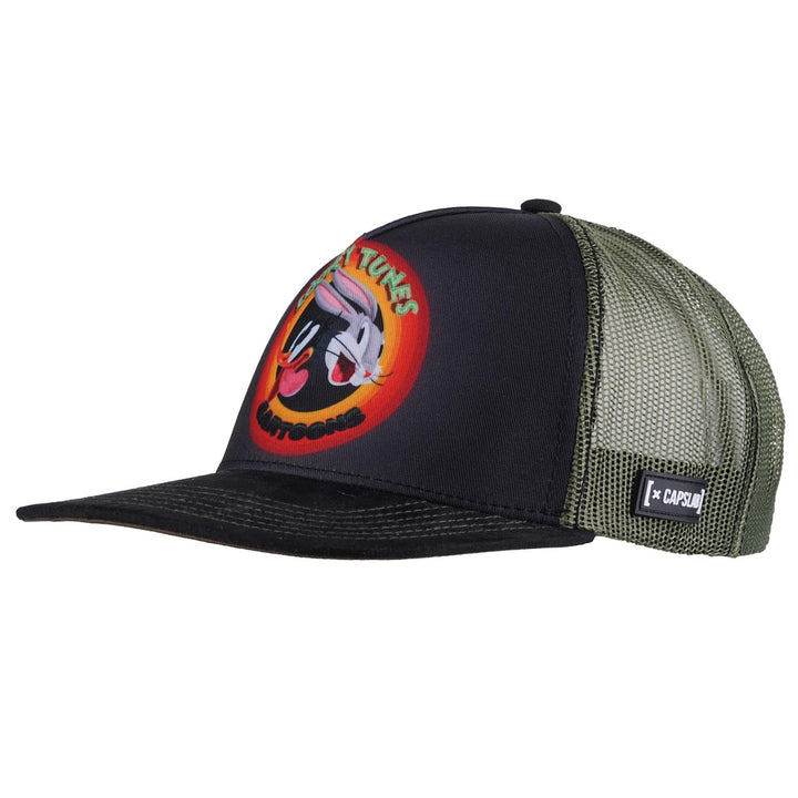 Capslab Trucker Cap mit Patch – Chupa Chups Logo – Offiziell lizenzierte Retro Cap – Snapback verste