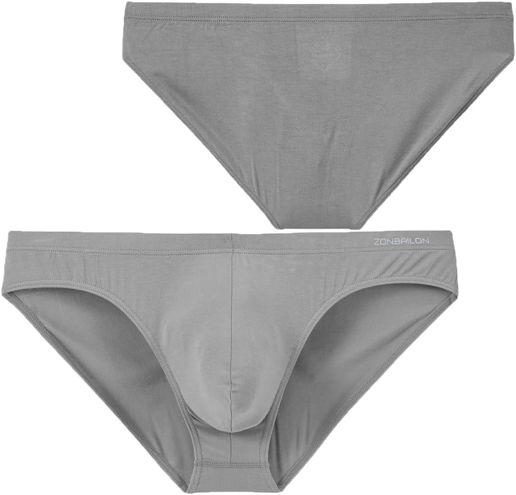 BIATWOWR Herren Dreiecks-Unterwäsche mit verstärktem Beutel für den Intimbereich, sexy, ohne Etikett