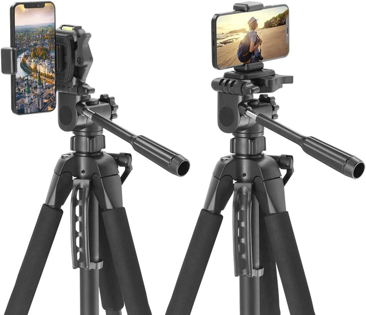 Hama Stativ Kamera "Action 165 3D" (Leichtes Fotostativ inkl. Handy-Halterung, Tripod mit 61-165cm H