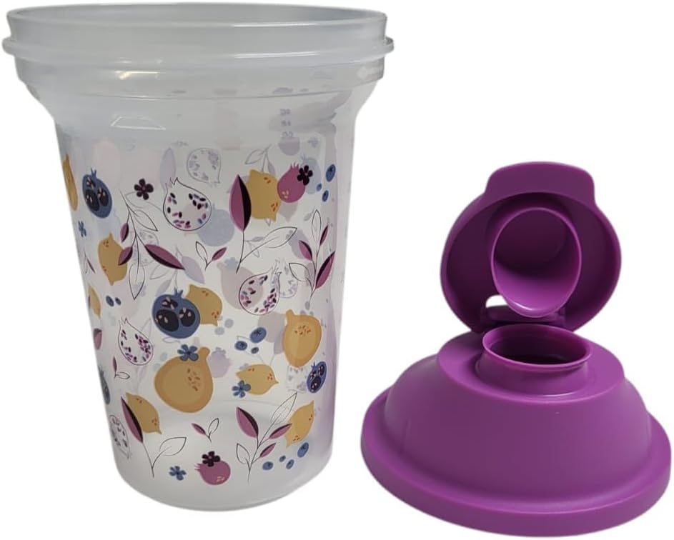Tupperware Backen Mix-Fix klein 350ml 350 ml Shaky Shaker transparent lila Zitronen Mixer Proteinsha