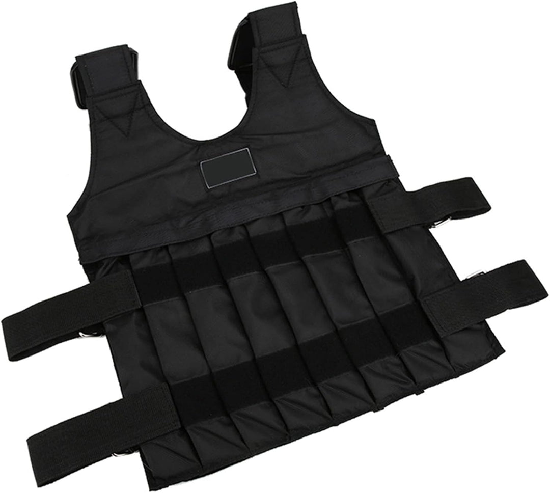 Training Sweste, Einstellbare Trainingsweste Fitnessweste Gewichtsweste Gewicht Warnwesten mit 12 Ta