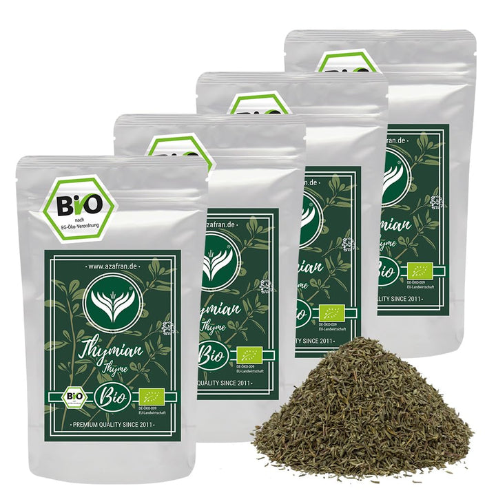 Azafran BIO Thymian getrocknet und gerebelt - Perfekt auch als Thymiantee (Kräutertee) 1kg 1000 g, 1
