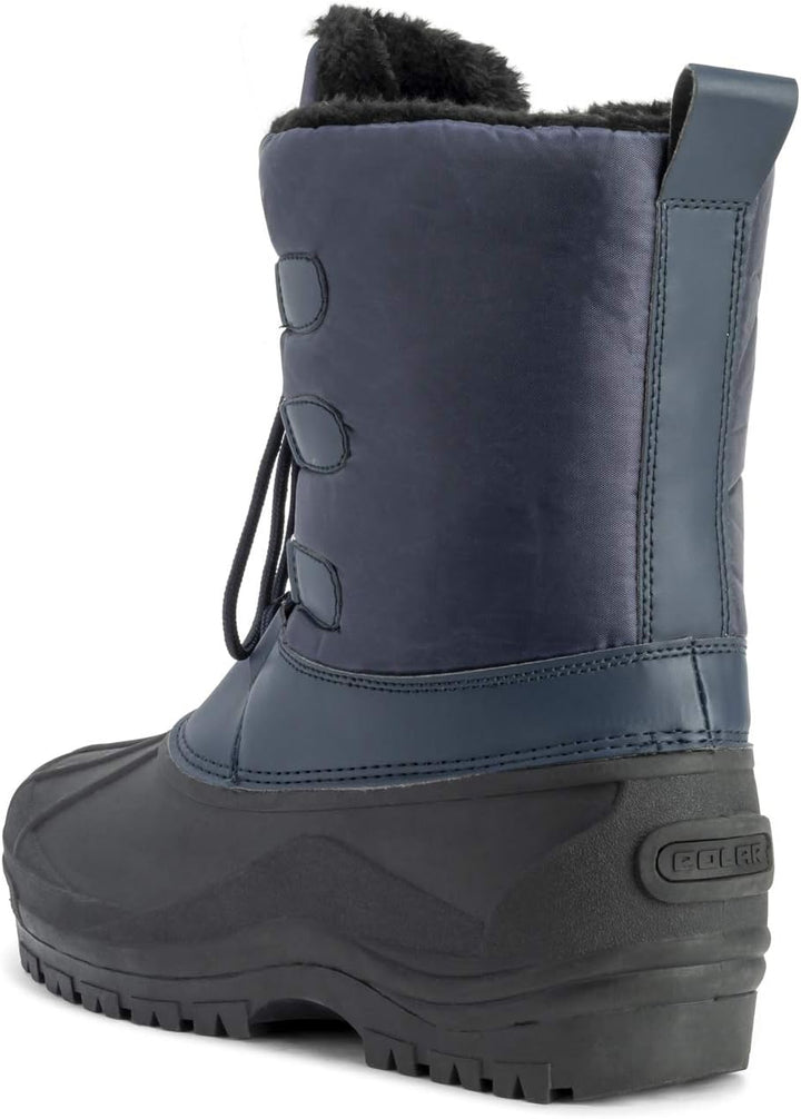 Polar Herren Dreck Schnüren Short Nylon Winter Schnee Regen Schnüren Wasserdicht Duck Stiefels 42 EU