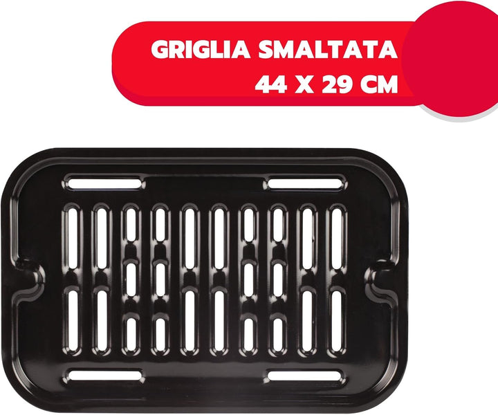 ARDES - ARBBQ01 Rauchfreier Elektrogrill BRASERO FEET, BBQ Elektro-Doppelgrill XXL mit Spritzschutz