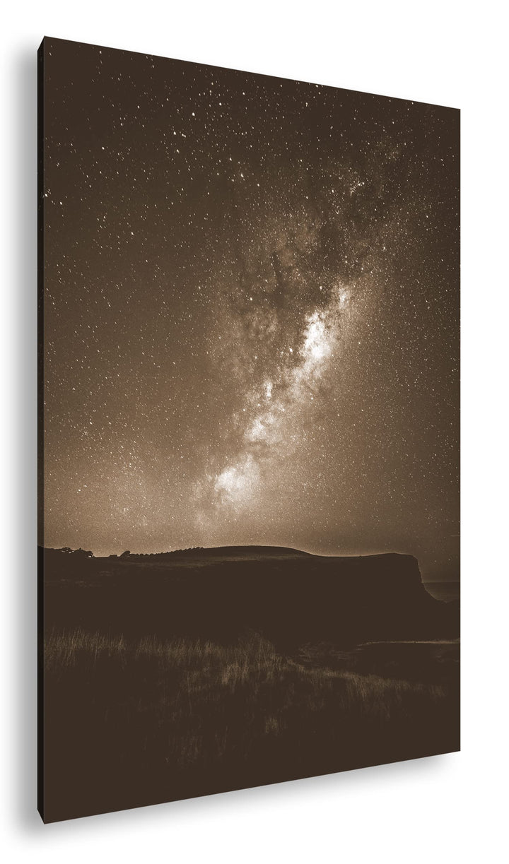 deyoli unsere magische Galaxie am Nachthimmel Effekt: Sepia, Format: 80x60 als Leinwandbild, Motiv f