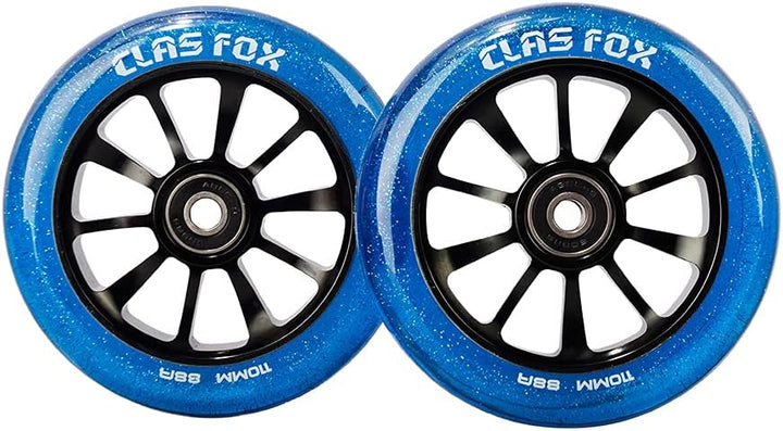 CLAS FOX Pro Stunt Scooter Rollen Roller Räder 110mm Ein Paar mit ABEC-9 Kugellager CNC Metallker (2