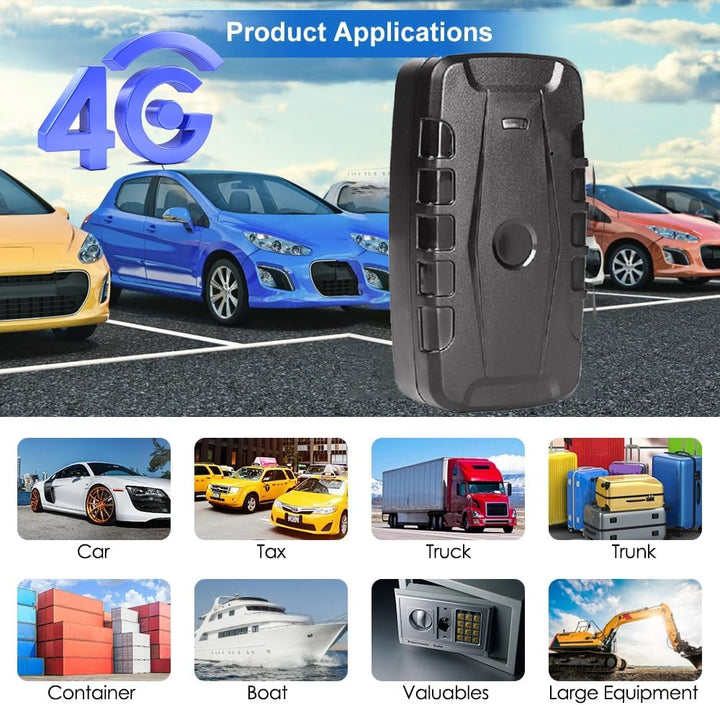 WInnes 4G GPS Tracker Auto Ohne ABO, 20000mAh GPS Ortungsgerät mit 240 Tage Standby, Echtzeit Tracki