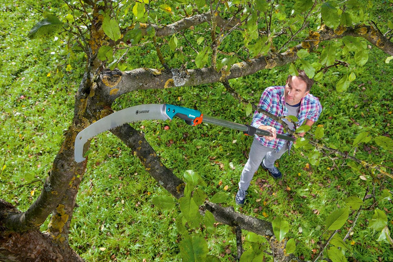 Gardena combisystem-Gartensäge 300 PP gebogen: Astsäge für optimale Astschnitte, Sägeblattlänge 315